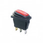 Переключатель с подсветкой влагозащищенный KCD3-101NW / SC-791WL 3c, 250B,15A (красный)