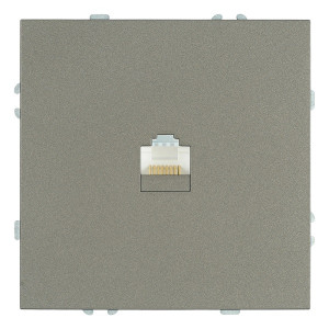 STEKKER СУ Эмили Антрацит Розетка компьютерная RJ-45 (механизм) 1-местная , RST00-5117-09 (49925)