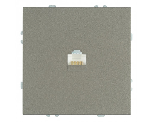 STEKKER СУ Эмили Антрацит Розетка компьютерная RJ-45 (механизм) 1-местная , RST00-5117-09 (49925)