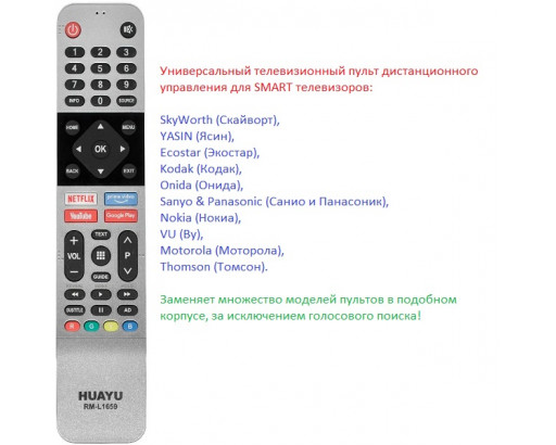 Пульт Универсальный для Skyworth TV  RM-L1659