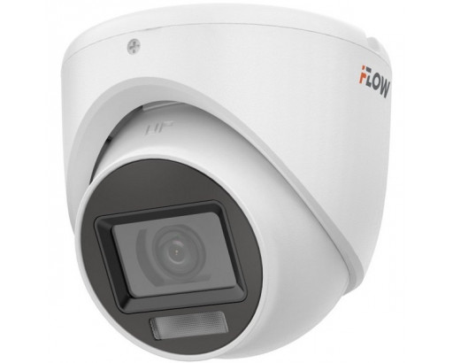 Камера HD-TVi iFlow HD F-AC-2322M с EXIR подсветкой до 30м ( купольн, 2.8mm, встроенный микрофон Aoc, видеовыход 4-в-1 переключаемые TVI/AHD/CVI/CVBS)