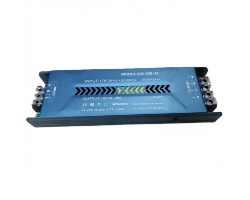 Блок питания для светодиодной ленты 12V IP20 300W (25A) открытый (208х63х29) DS-300-12 (HC) Mlian