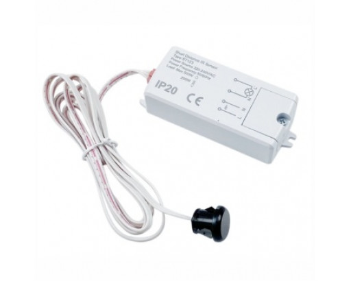 Датчик движения ИК (взмах руки) 500W 230V, дальн. 5-6см, провод 1,5м IP20 LEEK MSS1