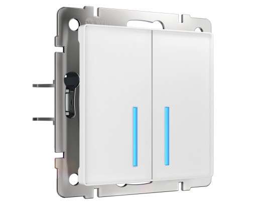 WERKEL Белый Сенсорный Выключатель 2-кл  с функцией Wi-Fi    W4520601