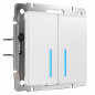 WERKEL Белый Сенсорный Выключатель 2-кл  с функцией Wi-Fi    W4520601