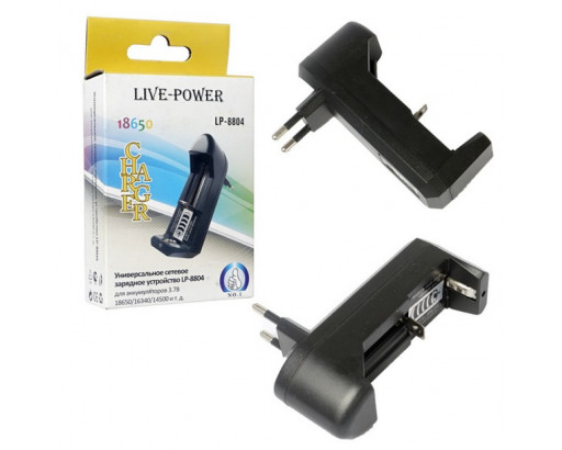 Зарядное устройство Li-ion 3,7V 500ma 1 акк.  (18650/14500/18500/16340) YCD-1688/N-262/LC-265/HD-8804
