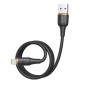 Кабель USB - Lightning MIVO MX-52L, силиконовый, 2.4A (1 м)