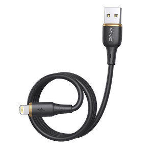 Кабель USB - Lightning MIVO MX-52L, силиконовый, 2.4A (1 м)