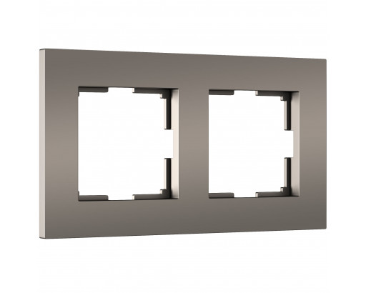 WERKEL Рамка Slab (Бронза матовый) на 2 поста    W0022963