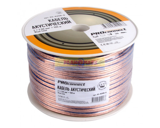 SPEAKER 2*2,5 (ШВПМ прозрачный)                                   01-6208-6/06-0916               BLUELINE  PROCONNECT (100)
