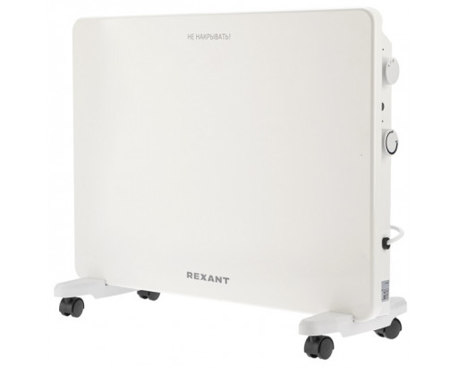 Конвектор обогреватель Rexant белый 1.5kW механическое управление, X-нагревательный элемент  60-0097