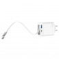 СЗУ 3,0А  30W USB+Type-C (со встроенным кабелем Type-C 90см) 5V-12V=1,5A-3А (GAN QC3.0) MIVO MP-303Q