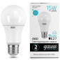 Лампа светодиодная Груша E27 15W 220V 4100K Матовая A60 1450Лм (60х116мм) Gauss Elementary 23225