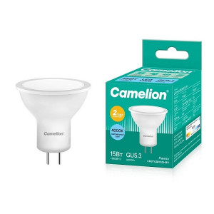 Лампа светодиодная Отражатель GU5.3 15W 220V 4500К Camelion LED15-JCDR/845  16522