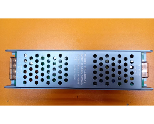 Блок питания для светодиодной ленты 12V IP20 400W (33A) открытый (227х63х29) DS-400-12 (H) Mlian