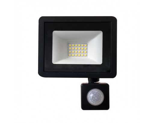 Прожектор Светодиодный с датчиком движения 30W 6400K (2700lm)  2835SMD 144х123х53 черный SFL80-30 IP65 29523 Saffit