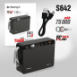 Аккумулятор внешний (Power bank) Deespi JS01  75000mAh  (QC3.0/ Fast22.5W/ фонарь) Black