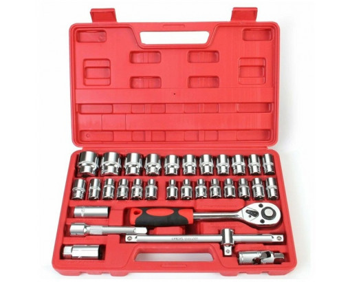 Набор торцевых головок в кейсе  (32предмета,1/2", CrV) JY-2511