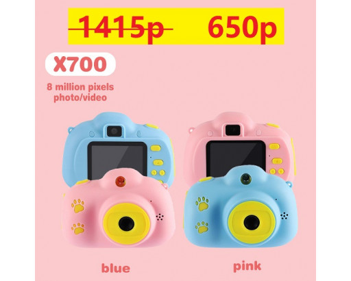 Детский фотоаппарат X700 (синий)