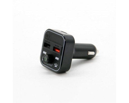 Радио FM-модулятор Eplutus FB-13 (Bluetooth, hands-free,12/24V, 2хUSB, 30W, QC 3.0, AUX, усилитель басов, подсветка)