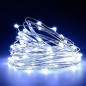 Гирлянда Нить Роса уличная светод. 80м, 800 LED, Холодный белый, прозрачный провод (пульт,блок с контроллером IP44) S1000-2  (100м 1000)