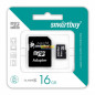 Карта памяти MicroSD 16 Gb class 10 (с адаптером SD) Smartbuy      SB16GBSDCL10-01/ SB16GBSDCL10-01LE
