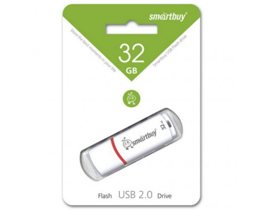 Флеш-накопитель USB 32-Gb Smartbuy     Crown White (SB32GBCRW-W)