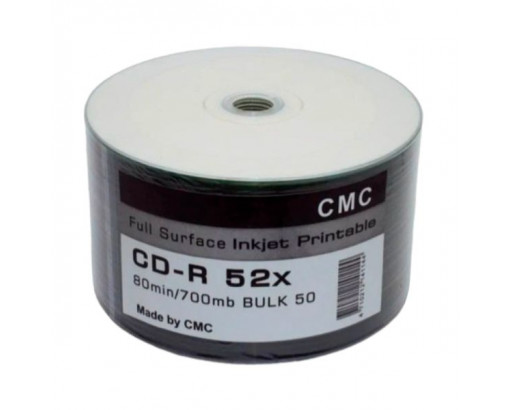 Диск CD-R 700 Mb CMC Full Ink Printable 52x