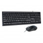 Комплект клавиатура+мышь Smartbuy ONE 114282 черный (SBC-114282-K), проводной