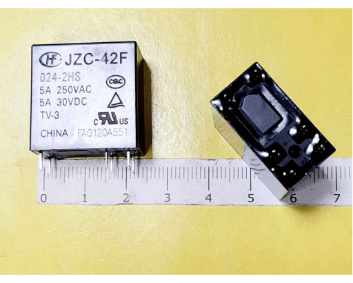Реле JZC-42F 024-2HS 5A 250VAC 5A 30VDC