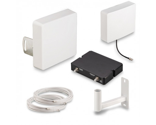 Комплект усиления сотовой связи GSM900/LTE1800/GSM1800/3G KRD-900/1800/2100 Kroks (до 150м2)