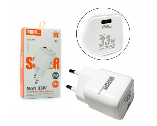 СЗУ 3,0А  33W Type-C 5V-20V=1,5А-3А (Gan, PPS, PD33W) MRM XQ30
