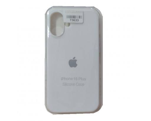 Чехол - накладка для iP 16 PLUS силикон Белый (№9/3)