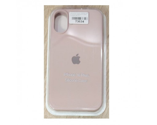 Чехол - накладка для iP 16 PLUS силикон Песочный розовый  (№19/2)