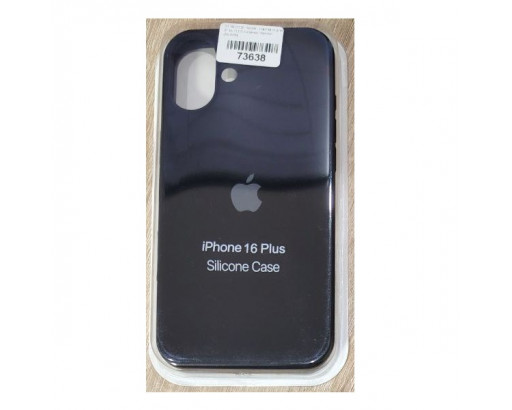 Чехол - накладка для iP 16 PLUS силикон Черный (№18/9)