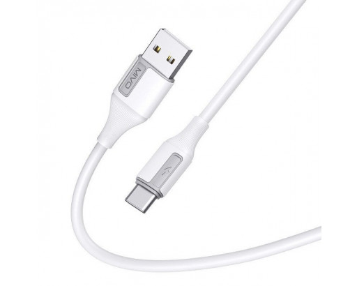 Кабель USB - Type-C MIVO MX-53T, силиконовый, 2.4A (1 м)