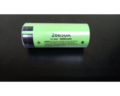 Аккумулятор 26650 Li-ion 3,7V 5000mAh с высоким контактом