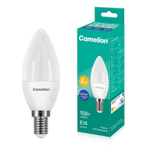 Лампа светодиодная Свеча E14 15W 220V 6500К  Camelion LED15-C35/865/E14 16512