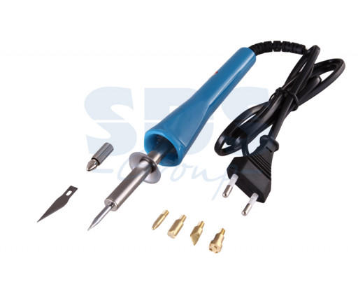 Паяльник-выжигатель (6 насадок) 220V/30W (ZD-707A) REXANT  12-0183