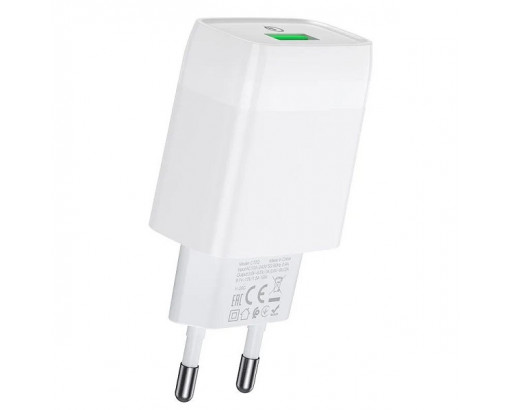 СЗУ 3,0А  18W USB 3,6V-12V=1,5А-3А (FCP, QC2.0/3.0, AFC) HOCO C72Q (блистер)