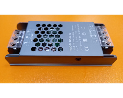 Блок питания для светодиодной ленты 12V IP20  60W (5A) открытый (113х50х22) DS-60-12 (Q) Mlian