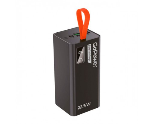 Аккумулятор внешний (Power bank) GoPower PB03-50 50000mAh 3.0 22.5W 2USB/Type-C черный