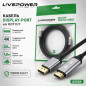 Шнур DisplayPort-M---->HDMI шт.4K (60hz) (никель + алюминий) 1,8м