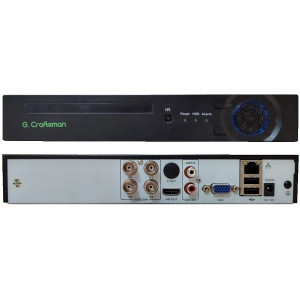 Видеорегистратор 4в1 (TVI+AHD+CVI+CVBS) G. Craftsman 4CH 5M-N-DVR (4 канала, 5MP 12к/с, 4MP@15 к/с, 2MP 30к/с, APP Xmeye Pro)