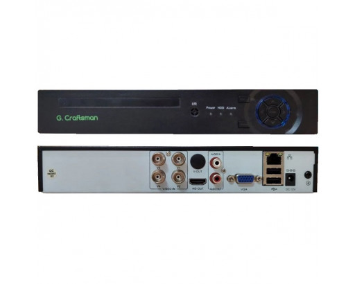 Видеорегистратор 4в1 (TVI+AHD+CVI+CVBS) Craftsman 4CH 5M-N-DVR (4 канала, 5MP 12к/с, 4MP@15 к/с, 2MP 30к/с, APP Xmeye Pro)