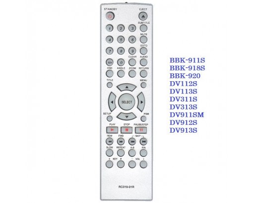 Пульт BBK RC019-01R (DVD)