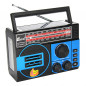 Радиоприёмник FP-259BT-S (FM/AM/SW, USB, TF, 18650/2R20, microUSB, фонарь, солнеч. батар., Bluetooth)