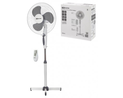 Вентилятор напольный TDM ВП-03 "Тайфун" серый 40W , 3скор, d=40см, h=125см, поворот 2шт/кор, пульт ДУ, таймер цена за шт