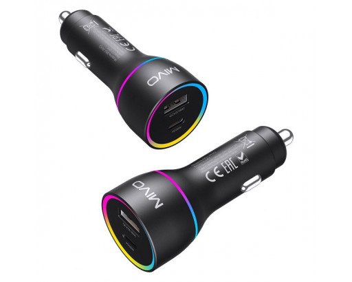 АЗУ MIVO MU-343Q (2xUSB-C + USB-A, PD+QC3.0, 48W)