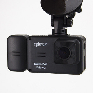 Регистратор Авто Eplutus DVR-942 (3 камеры, экран 2.4", угол обзора 170°, IPS,1920х1080, Wi-Fi, )